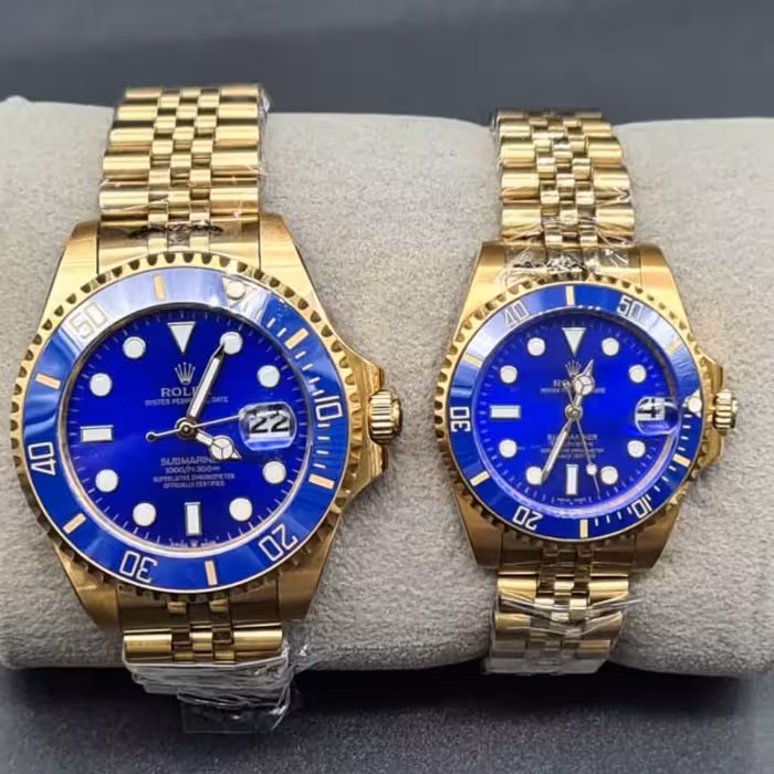 ساعت مچی ست مردانه و زنانه رولکس استیل رنگبندی طلایی Rolex