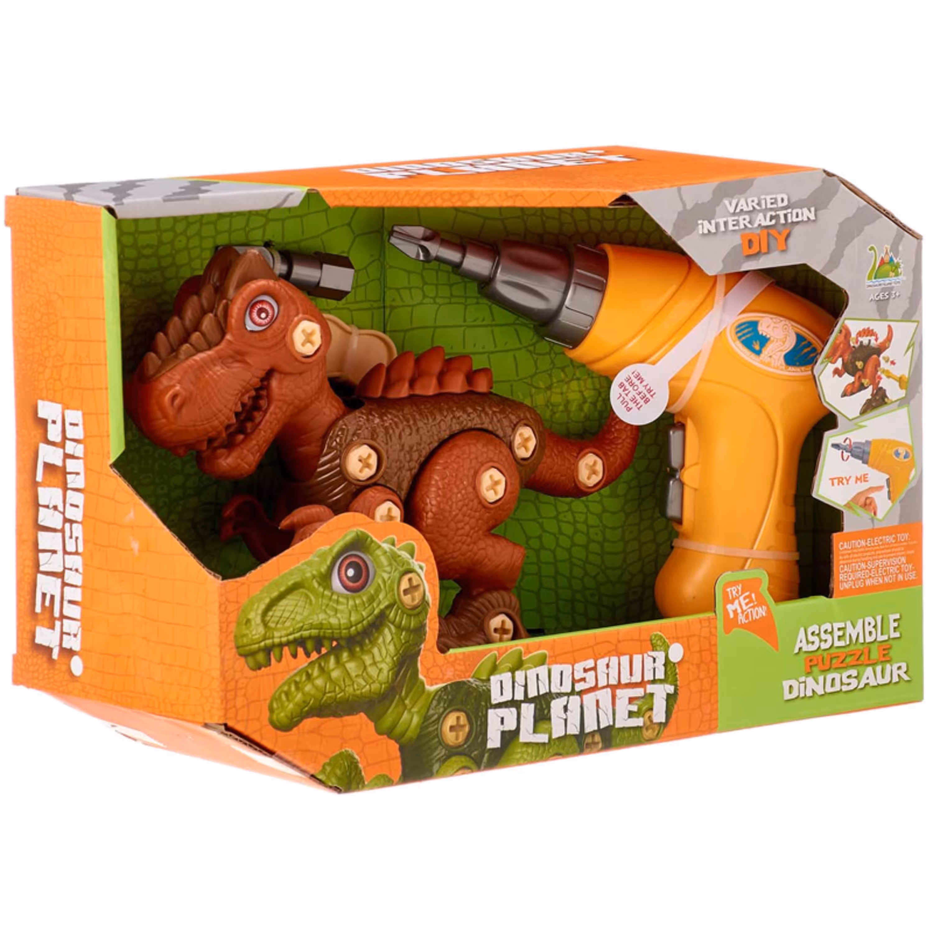 ساختنی اسباب بازی دایناسور با دریل باتری خور کد BRWN009-1