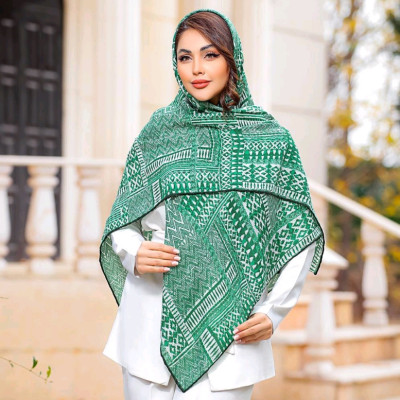 روسری نخی جناغی، قواره 130، کد 206