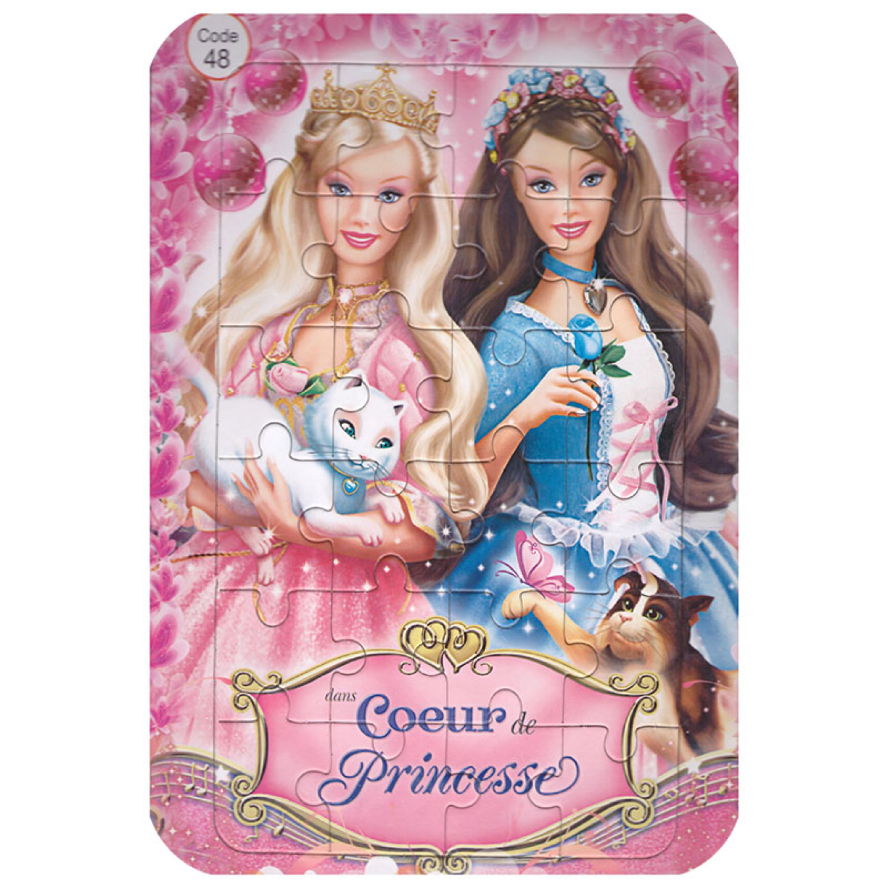 پازل 35 تکه مقوایی طرح باربی