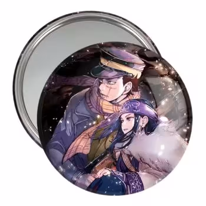 آینه جیبی خندالو مدل سایچی و اسیرپا انیمه Golden Kamuy کد 23731