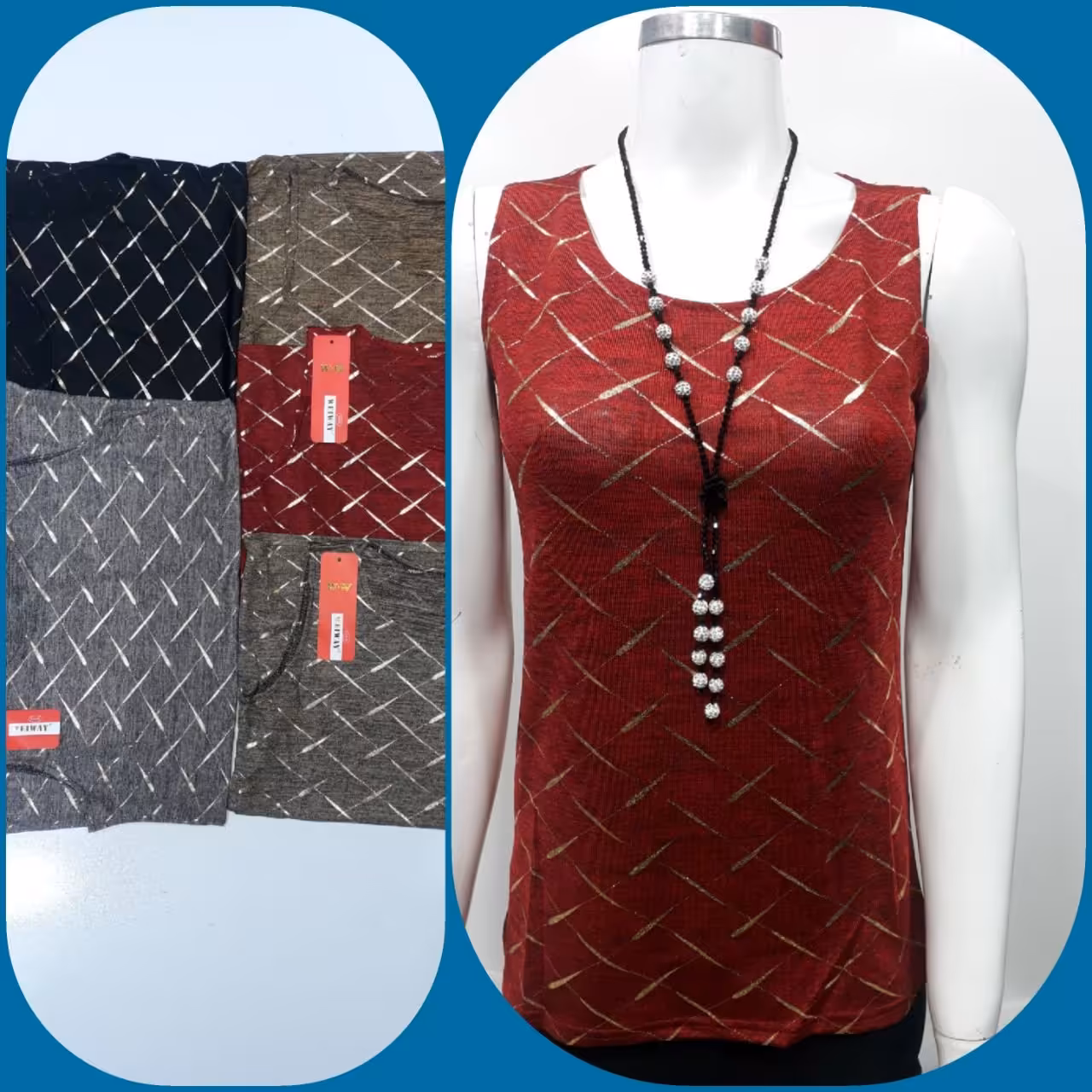 ارسال رایگان یک عدد تاپ مجلسی  ویسکوز  ابریشمی رنگ قرمز کدm6