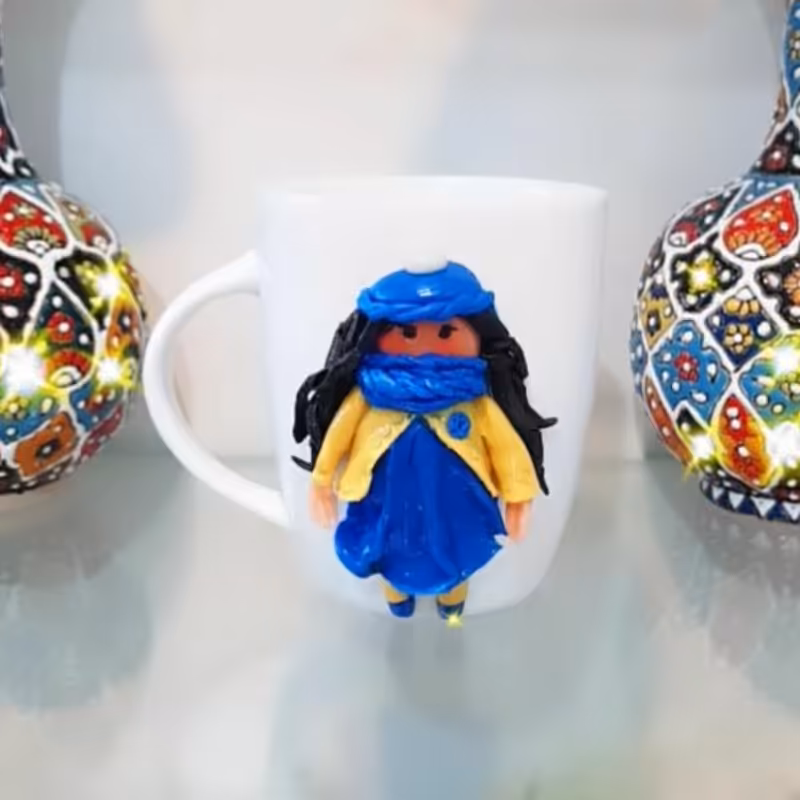 ماگ خمیری و عروسکی 