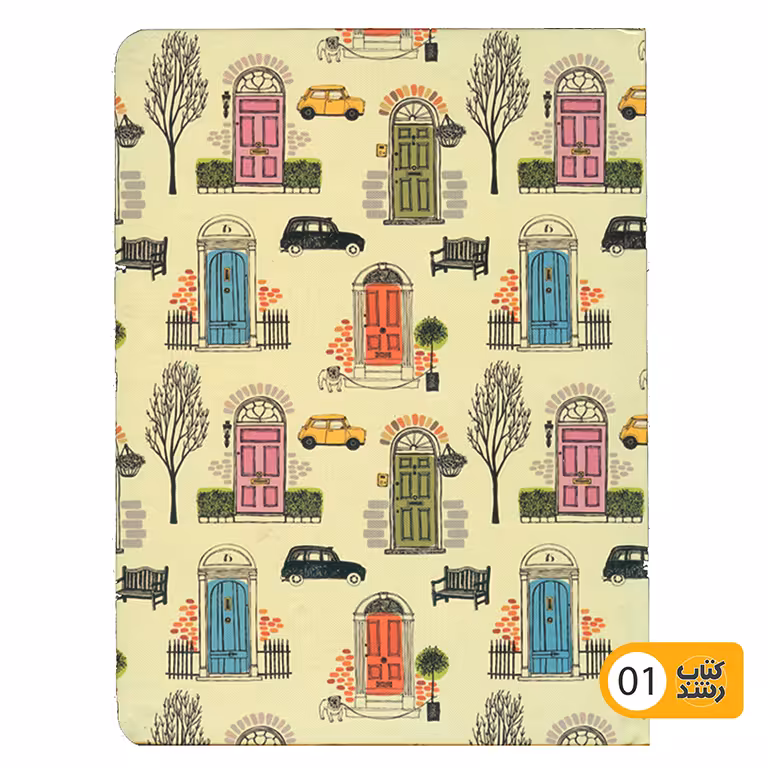 دفترچه یادداشت 130 برگ دوکادفتر سلفون خط دار