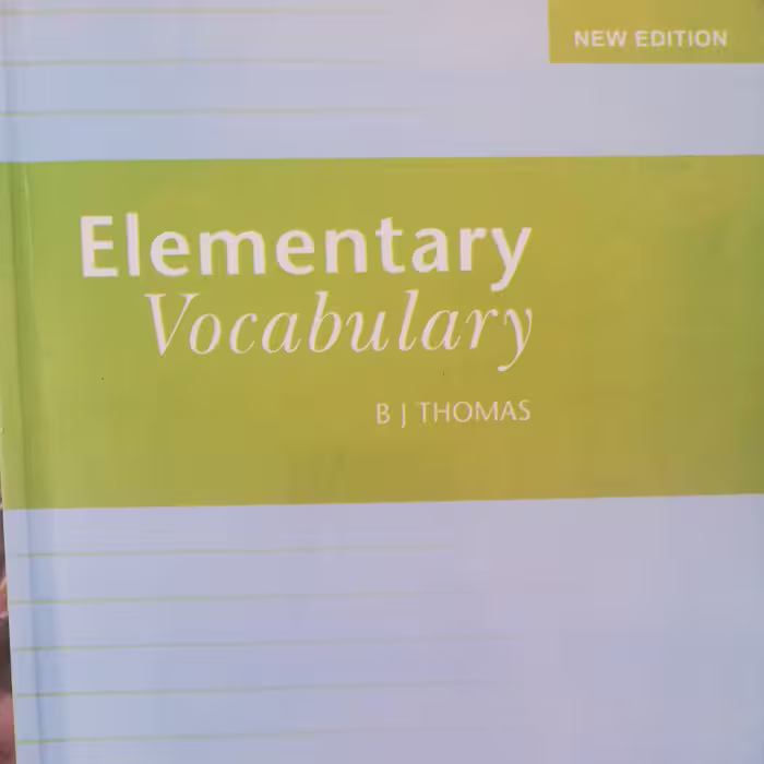 کتاب المنتری وکبلیولاری بی جی توماس  Elementary Vocabulary 