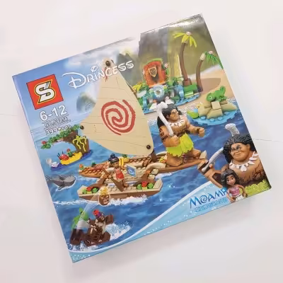 لگو موآنا مدل Sy-856 ، 400 تکه اصلی   قطعات یدکی ، بهمراه دفترچه ساخت