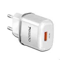 شارژر دیواری فست شارژ یسیدو YESIDO YC25 توان 18وات 2.4 آمپر