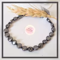 دستبند الاستیک مشکی نگیندار برند وینگز هلندی کد H80