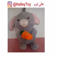 عروسک پولیشی خرگوش هویج بدست وارداتی  فروشگاه هالی توی 