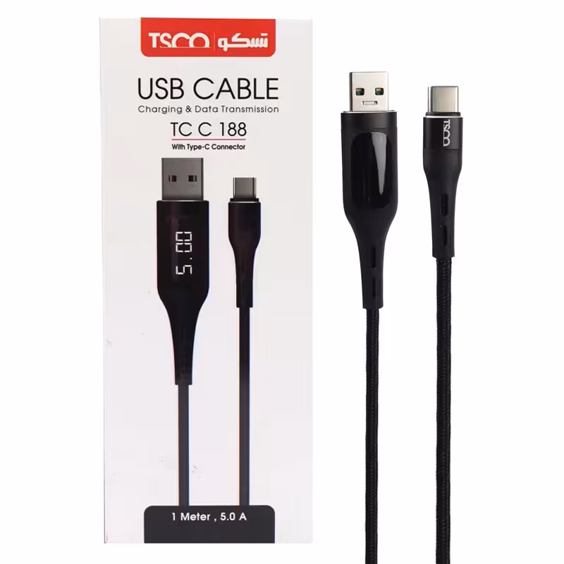 کابل شارژ  تایپ سی تسکو مدل TCC 189
