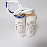 پک دوتایی خازن روغنی  سیمی 8 و 10 میکروفاراد