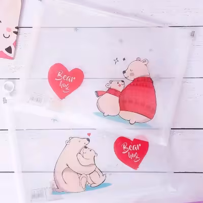 پوشه زیپ دار فانتزی طرح خرس