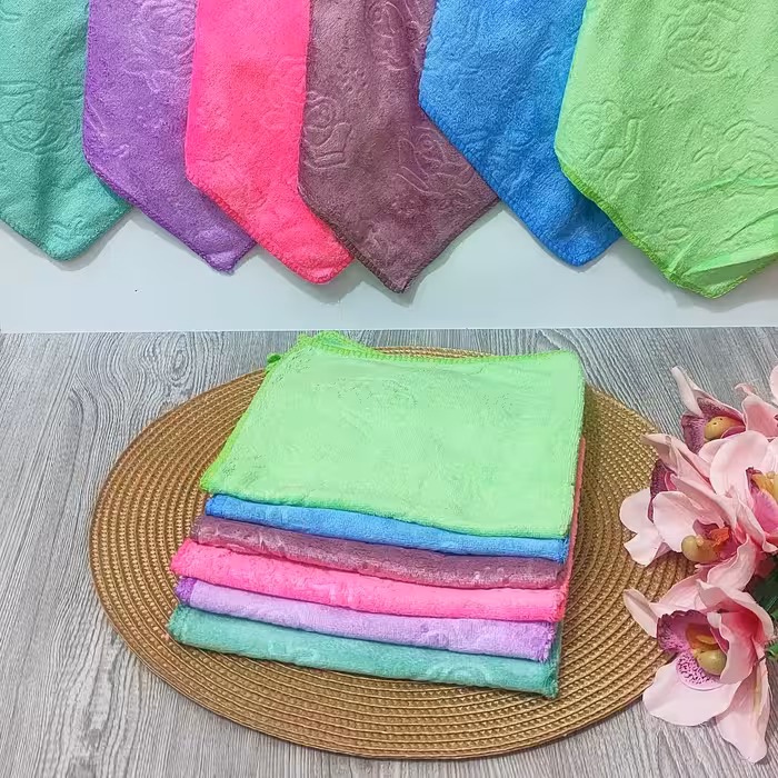 دستمال آبگیری 40 سانتی گل برجسته