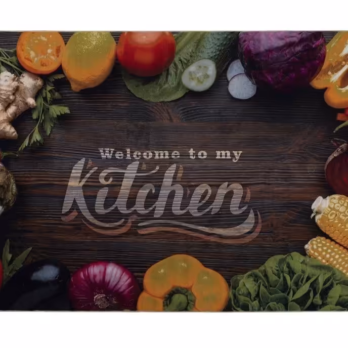 فرش ماشینی (یک و نیم  متری1در1.5) مدل سبزیجات کد 100496