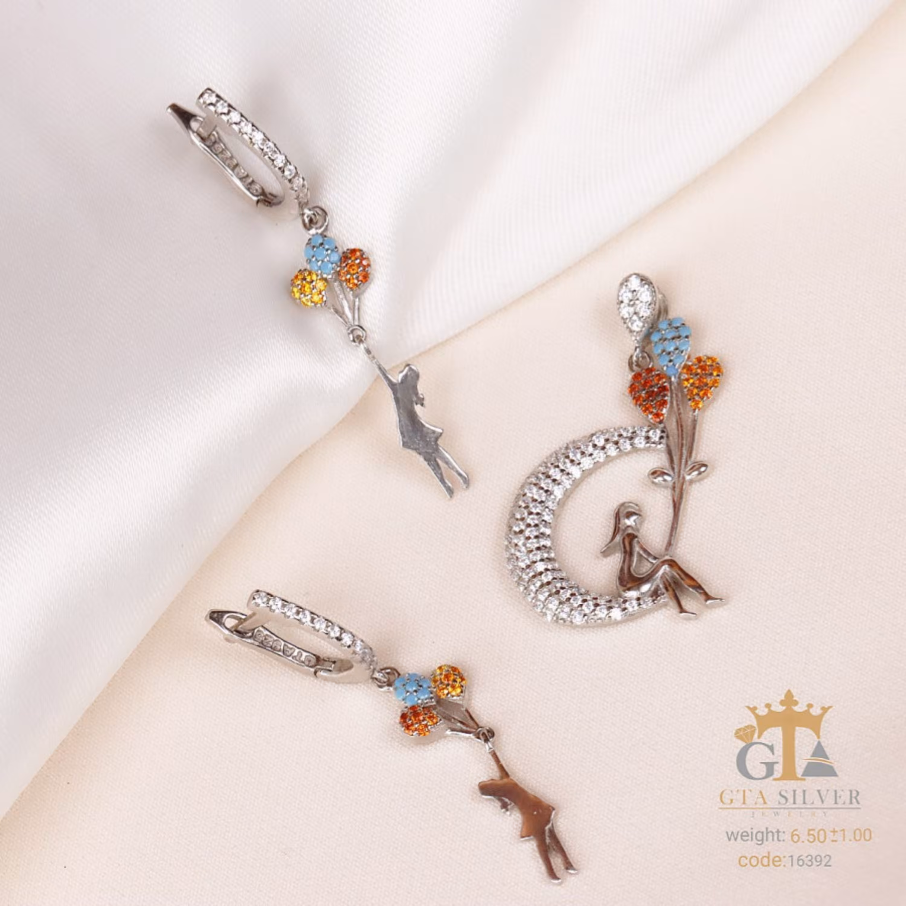 نیم ست نقره میکرو کد 16392-7