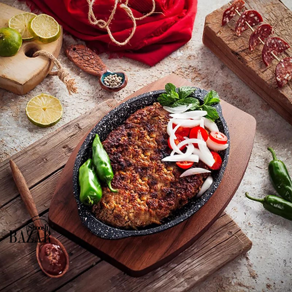 تابه گریل بیضی سایز 24 مدل سورین نالینو کد 01167
