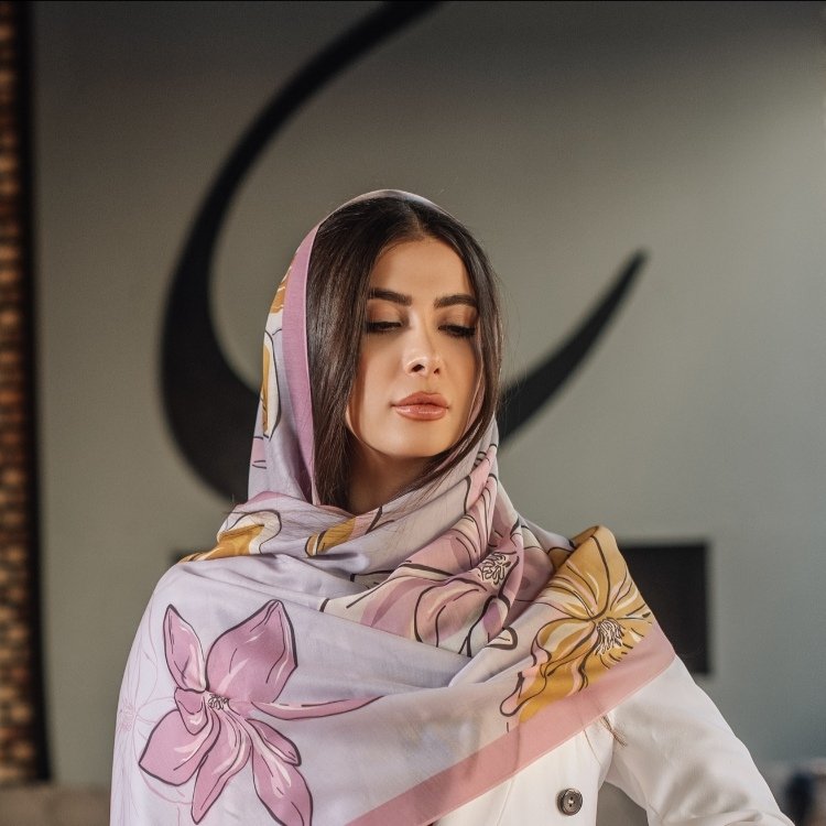 شال نخی بهاره، بسیار زیبا و جذاب، پرطرفدار و خوش رنگ