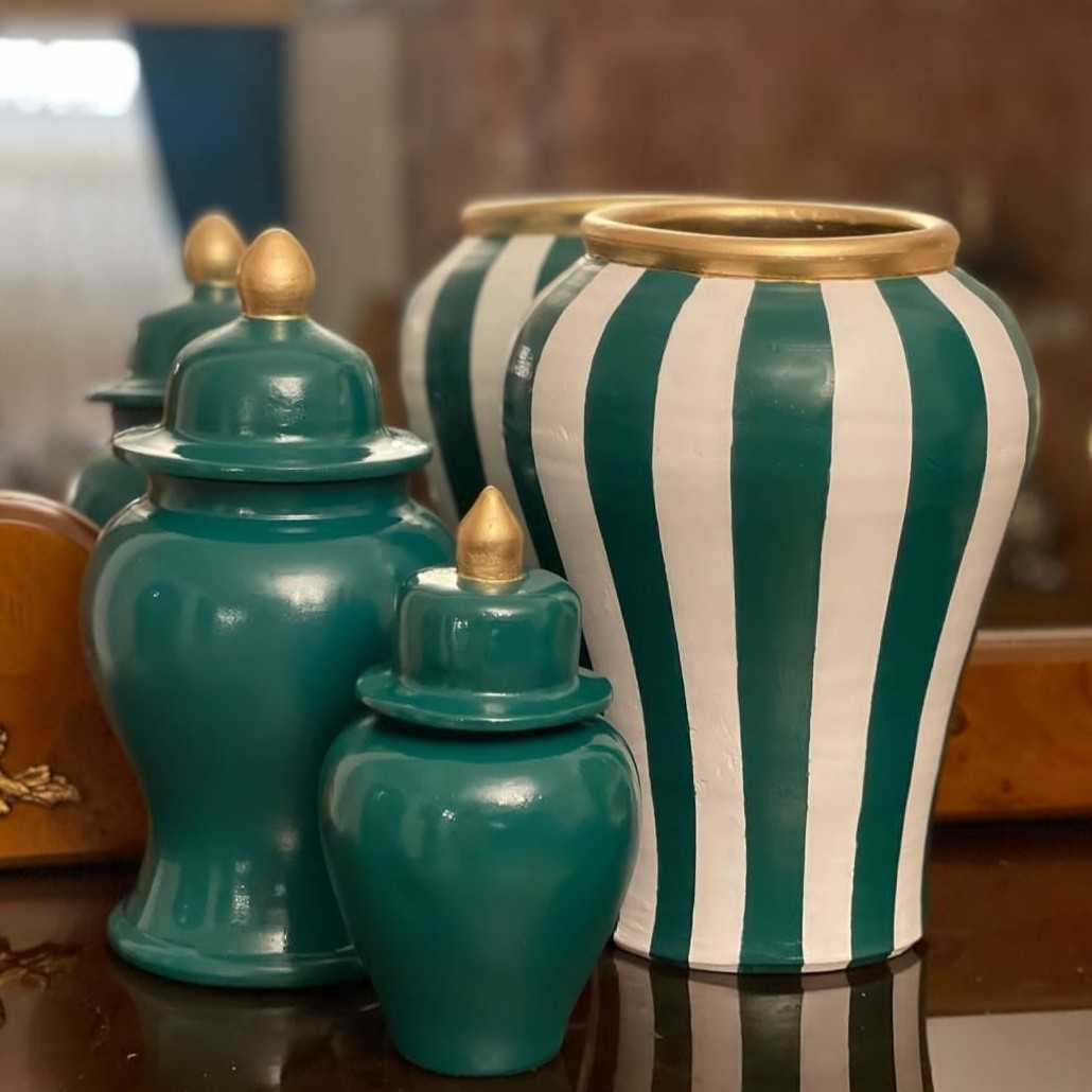 بانکه راه راه سبز