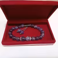 دستبند سنگ طبیعی و نقره