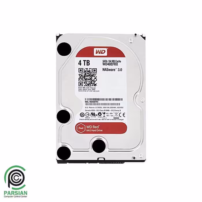 هارد اینترنال وسترن دیجیتال مدل WD40EFAX Red NAS 256MB Cache 4TB