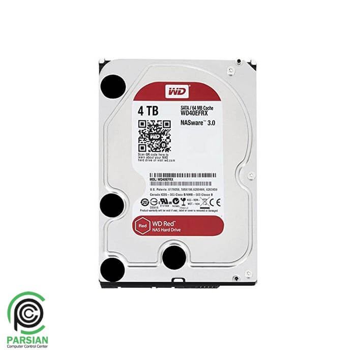 هارد اینترنال وسترن دیجیتال مدل WD40EFAX Red NAS 256MB Cache 4TB