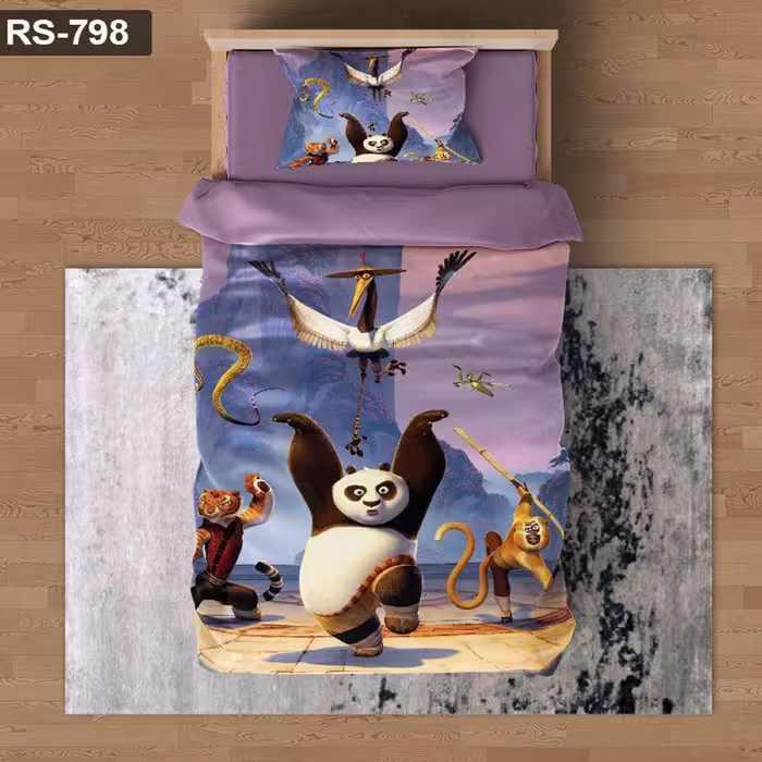 سرویس روتختی 1 نفره تنسل چاپی برندترک لند (Turk Land)  کد rs 798