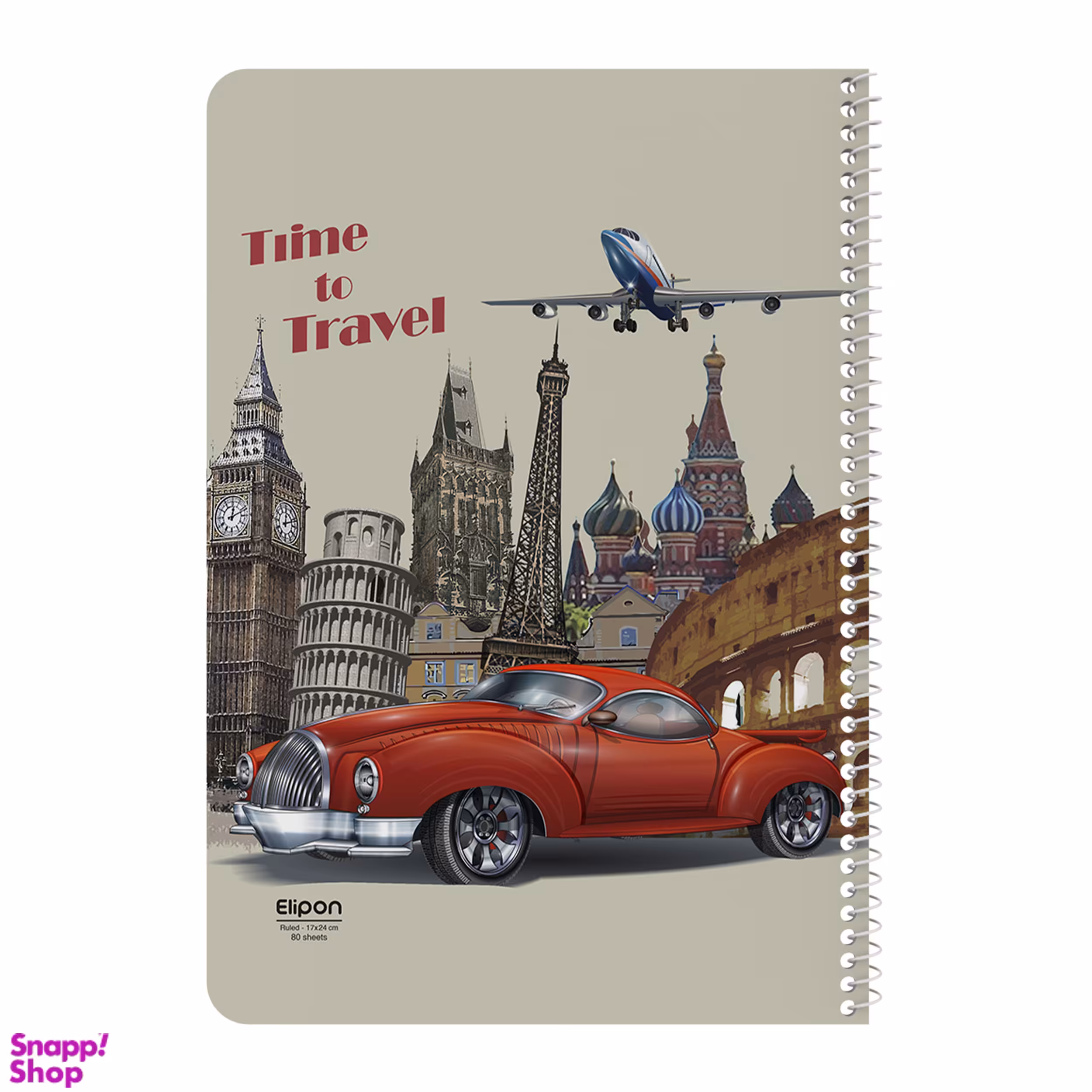 دفتر مشق 80 برگ سیمی الیپون کد 2311555