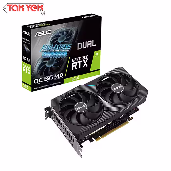 کارت گرافیک ایسوس Asus RTX 3050 Dual O8GB D6