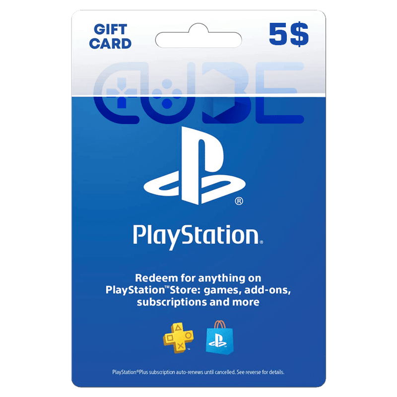 خرید گیفت کارت 5 دلاری پلی استیشن