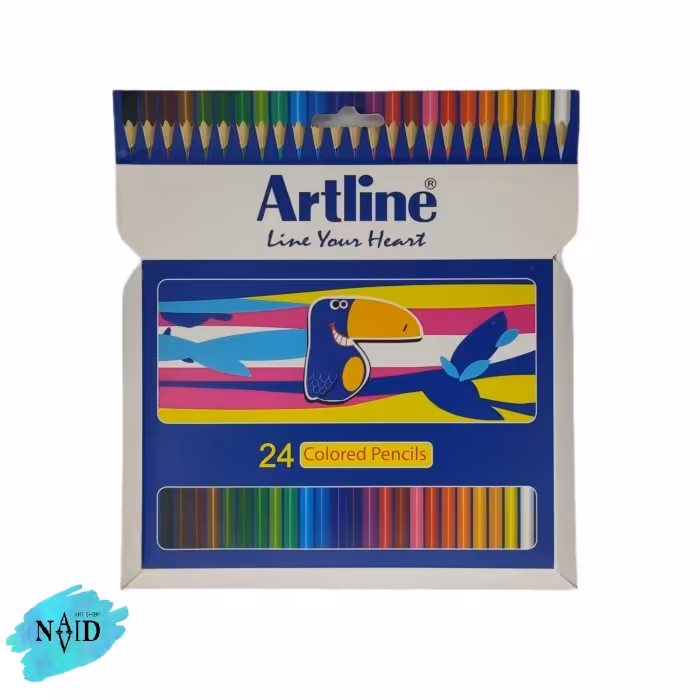 مدادرنگی آرت لاین 24رنگ جعبه مقوایی
