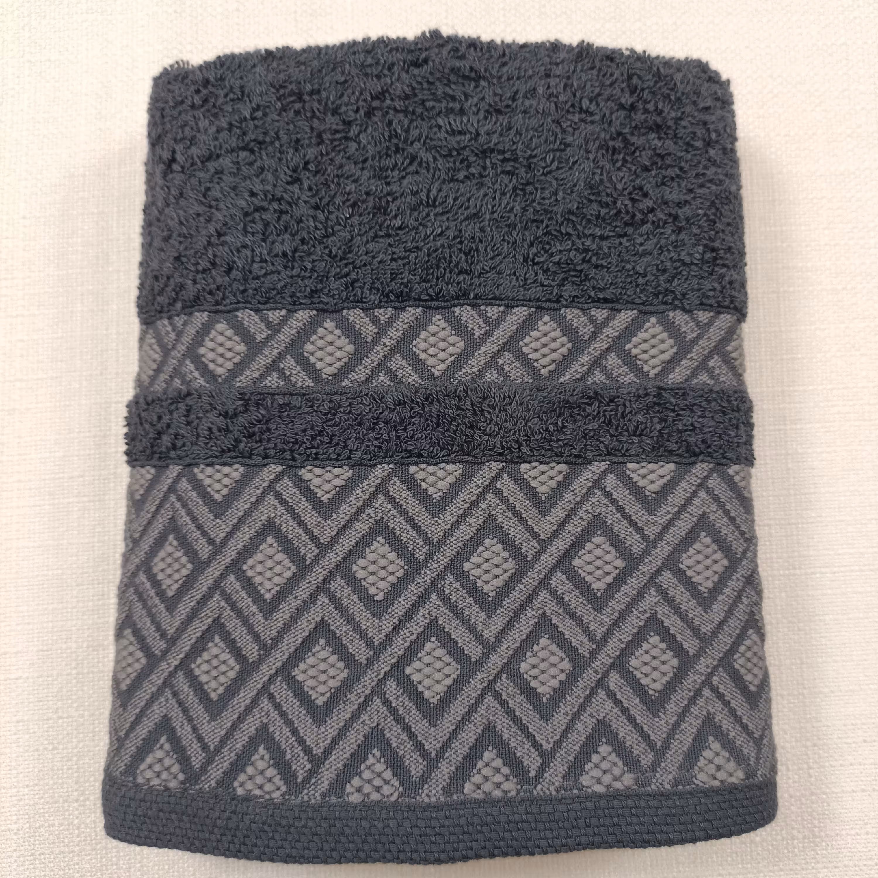 حوله دستی بهباف آذر  مدل الماس سایز 40 در 78 سانتیمتر کد 08