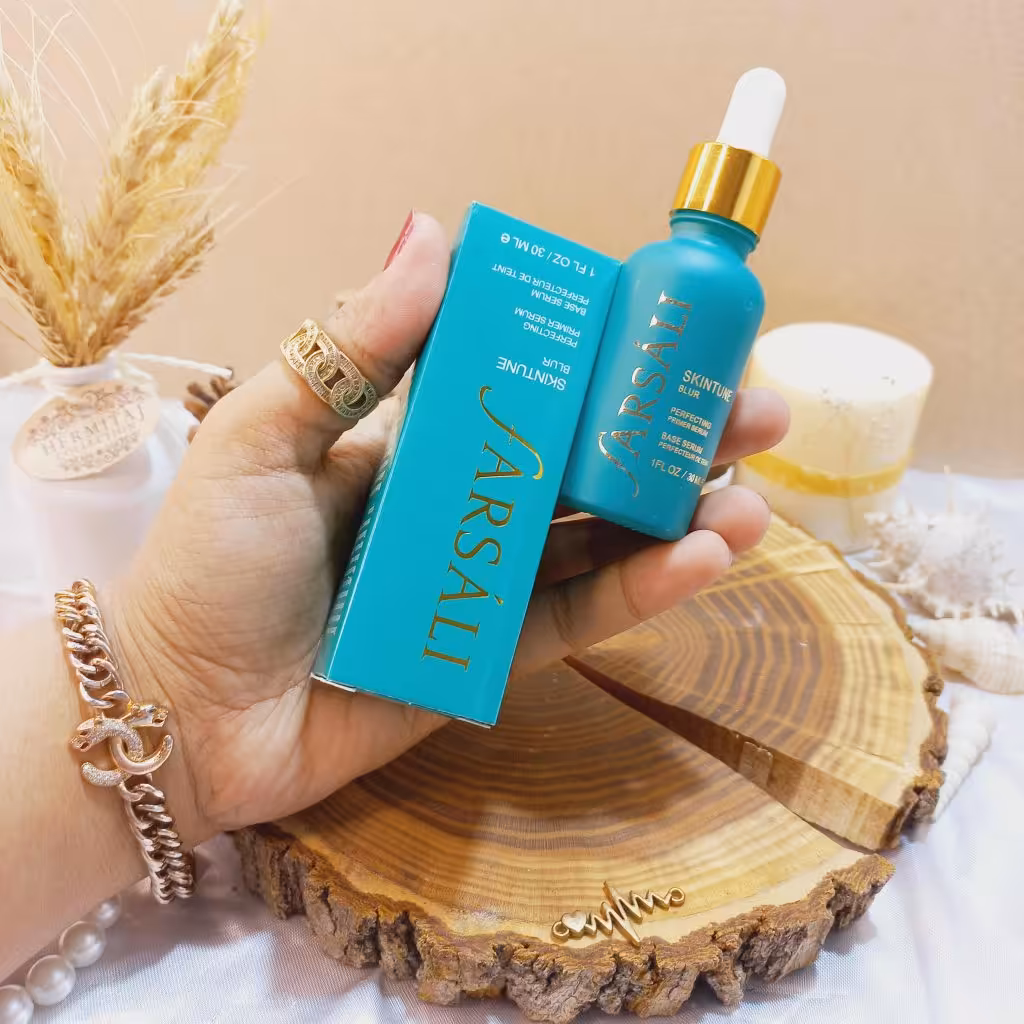 سرم و پرایمر روشن کننده و آبرسان فارسالی سبز مدل skintune blur