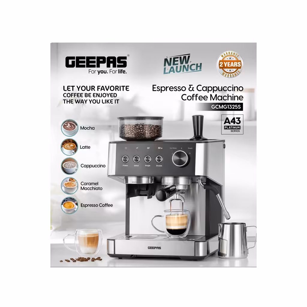 اسپرسوساز حرفه ای جیپاس مدل 1325s