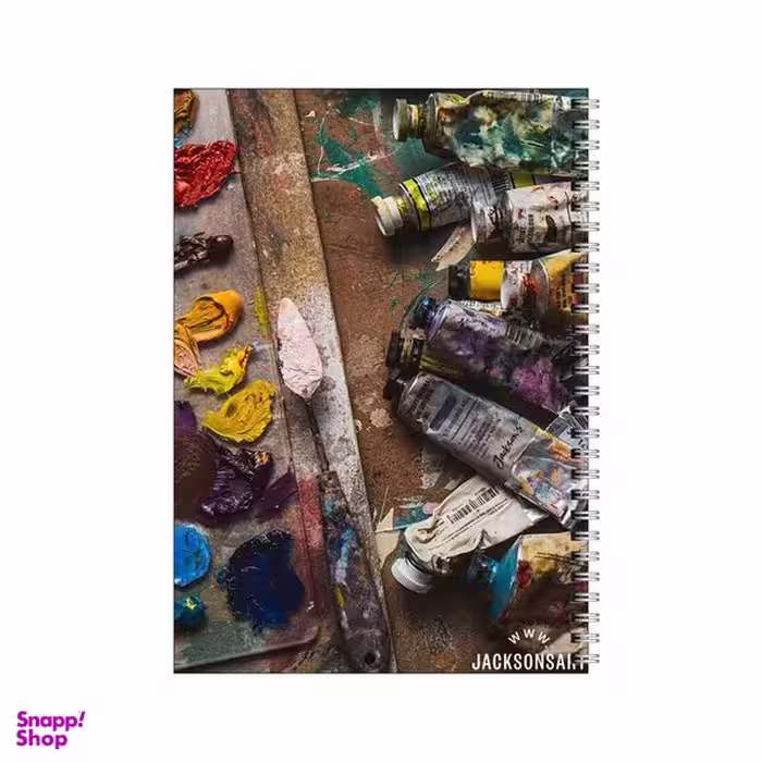 دفتر مشق 50 برگ بامبیلیپ طرح رنگ روغن و کاردک رنگ کد 4356755