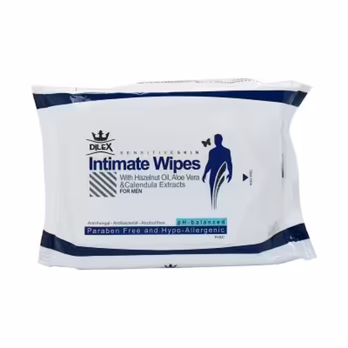 دستمال مرطوب بهداشتی مخصوص آقایان دایلکس 20 عددی