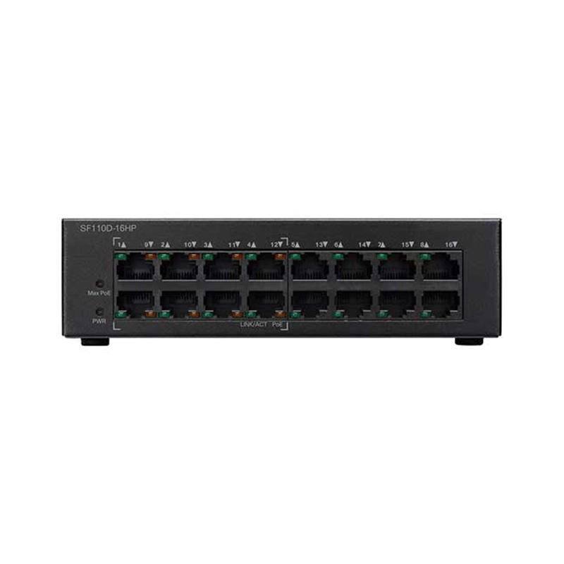 سوئیچ 16 پورت POE سیسکو SF110D-16HP