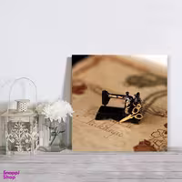 تابلو شاسی صبا طرح  مدل چرخ خیاطی مینیاتوری کد M175