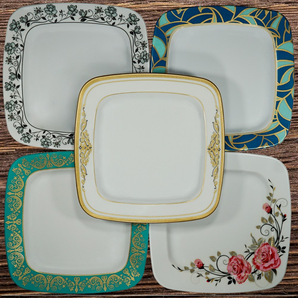 سرویس ملامین(چهارگوش) 6 نفره 41 پارچه تورزن