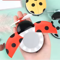 مینی فن و آیینه ال ای دی دار طرح کفش دوزک