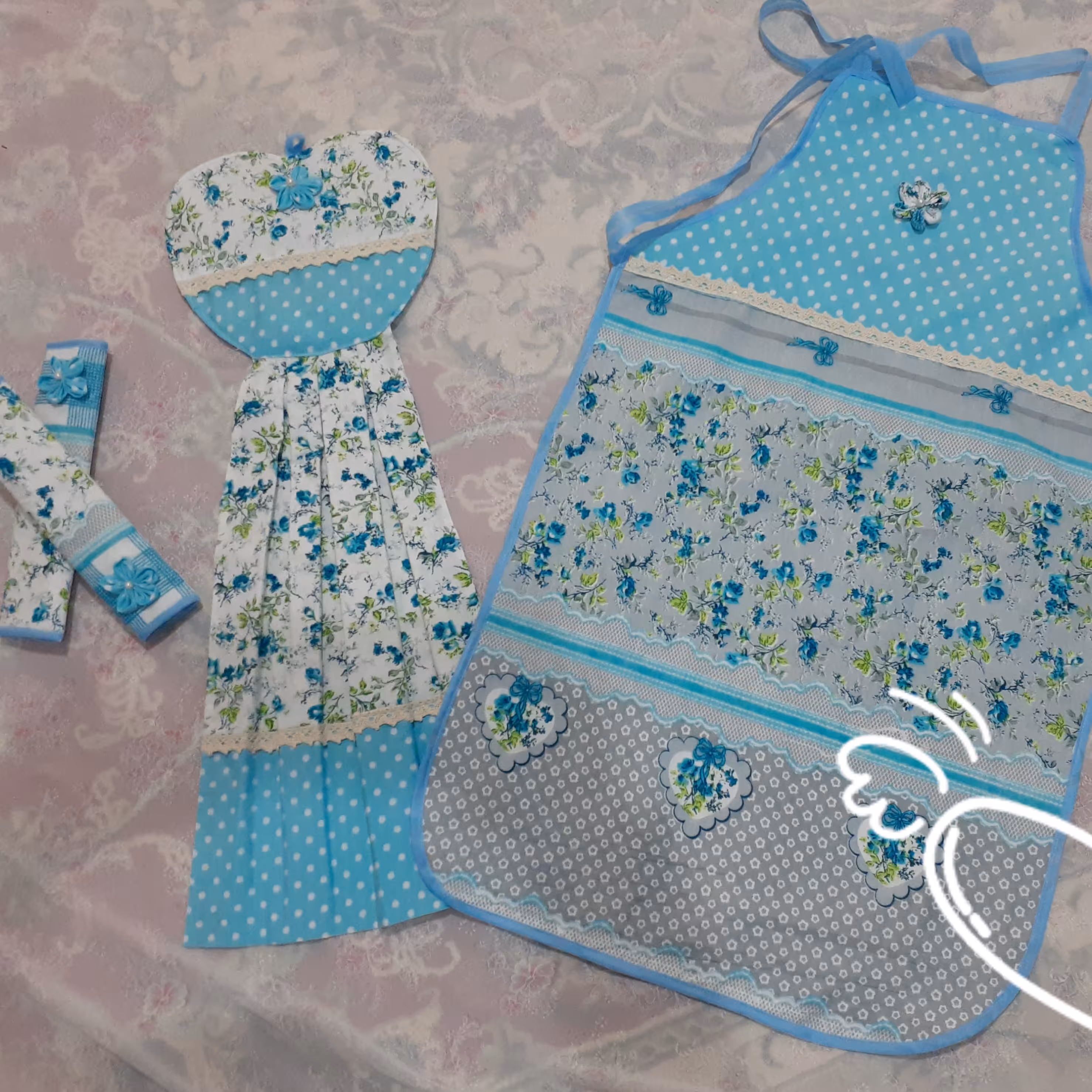 سرویس پیشبند،حوله،دستگیره