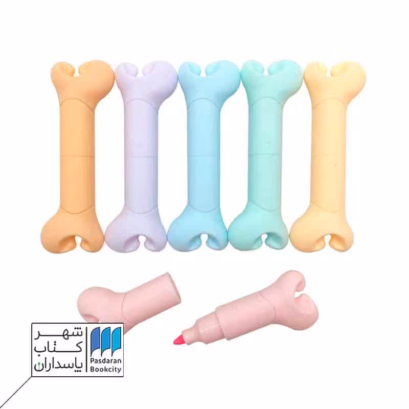 مینی هایلایتر 6عددی طرح استخوان