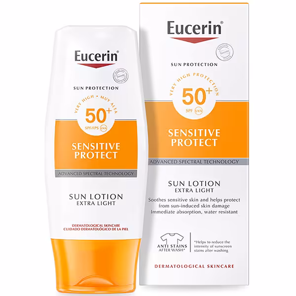 ژل کرم ضد آفتاب صورت و بدن اوسرین 150 میل | EUCERIN CREAM GEL SPF50 FACE AND BODY
