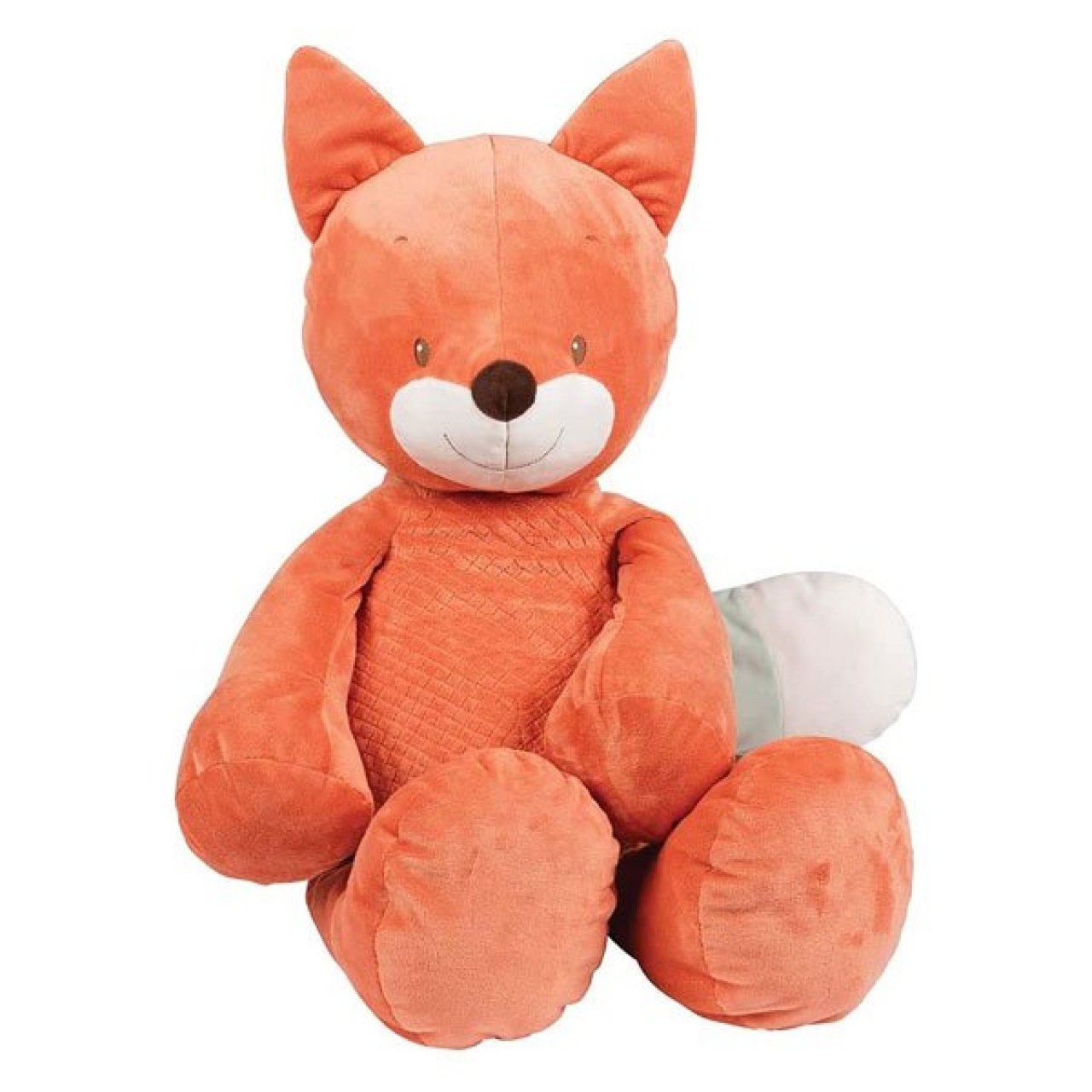 عروسک طرح روباه مدل happy fox ارتفاع 75 سانتی متر