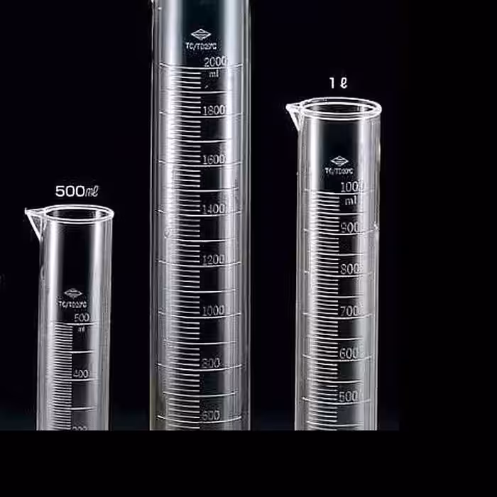 استوانه مدرج 2000 سی سی پیرکس آزمایشگاهی آلمانی با کیفیت بالا