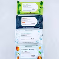 
دستمال مرطوب پاک کننده دست و صورت ده عددی بیول 