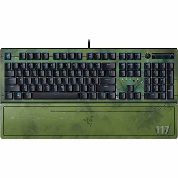 خرید کیبورد گیمینگ ریزر Keyboard Razer BLACKWIDOW V3 Halo Infinite با بهترین قیمت