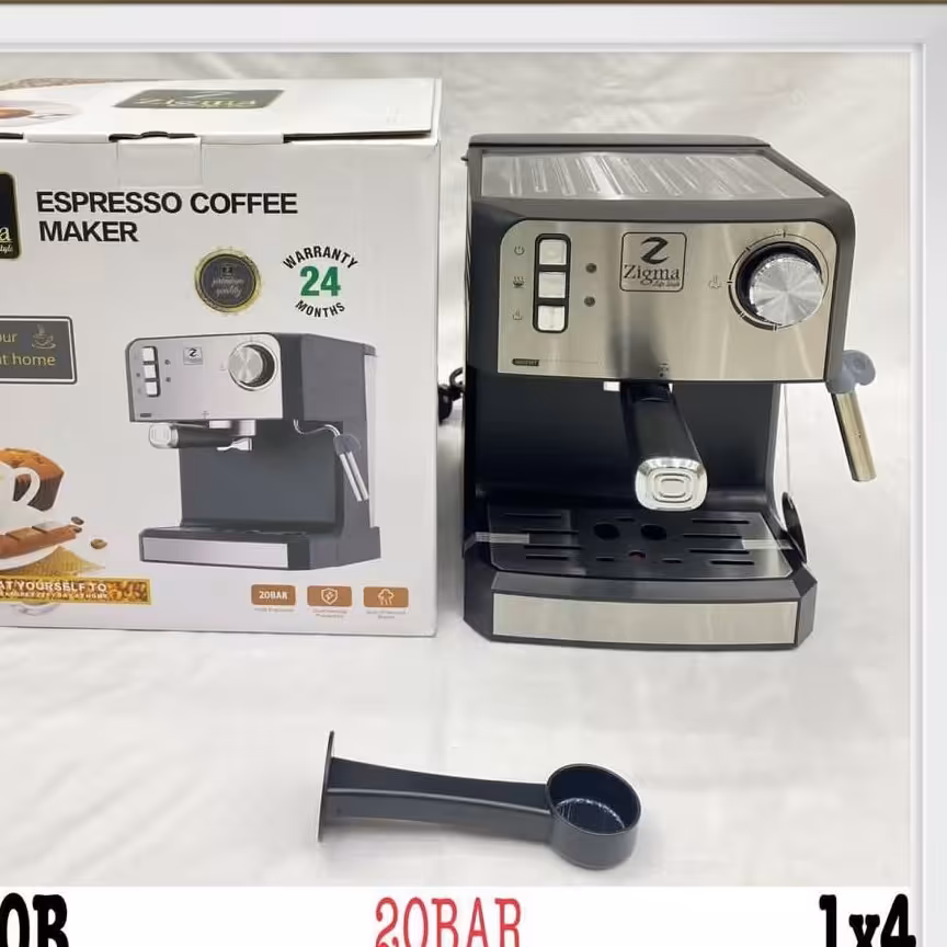 اسپرسوساز  زیگما Zigma مدل KJ60B   فشار بخار 20 بار با ارسال رایگان