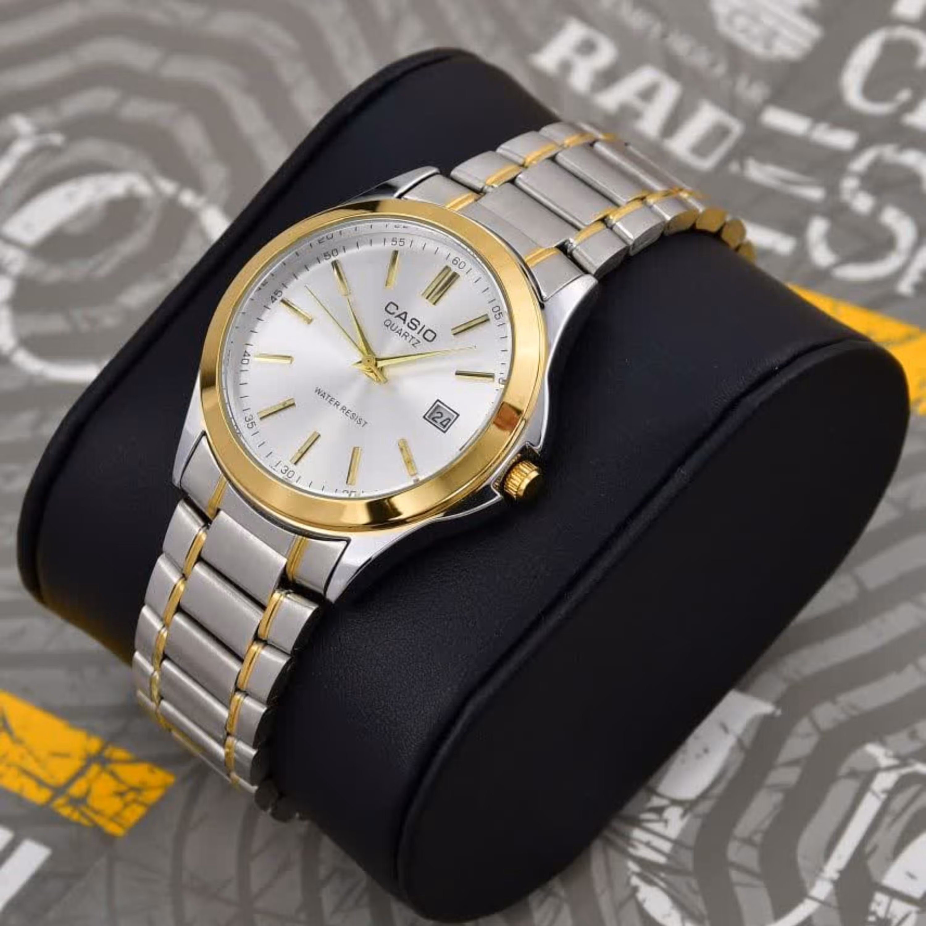 ساعت مچی ست مردانه و زنانه کاسیو نقره ای رنگ casio 