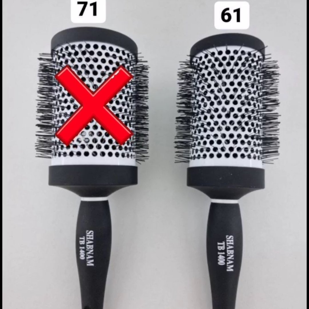 برس گرد نسوز شبنم
Shabnam round brush