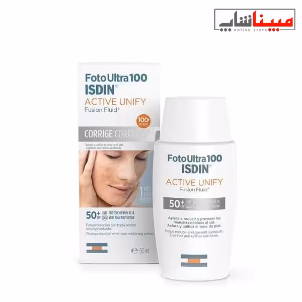 ضد آفتاب ایزدین اکتیو یونیفای 50 میل | ضدلک، بی‌رنگ